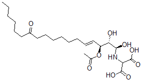 CAS#: 154032-80-1, 2-[[(E,1R,2S,3S)-3-Acetyloxy-1,2-Dihydroxy-12-Oxooctadec-4-Enyl]Amino]Propanedioic Acid