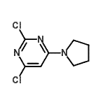 CAS 登录号：154117-92-7， 2,4-二氯-6-(1-吡咯烷基)嘧啶