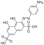 CAS 登录号：15475-84-0， 3-[(4-氨基苯基)偶氮]-4,5-二羟基萘-2,7-二磺酸