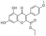 CAS 登录号：15485-76-4， 2-乙氧羰基-5,7-二羟基-4'-甲氧基异黄酮