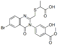 CAS#: 155104-16-8, 2-[[6-Bromo-3-(3-Hydroxy-4-Methoxycarbonylphenyl)-4-Oxoquinazolin-2-Yl]Methylsulfanyl]Propanoic Acid