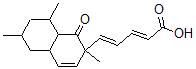 CAS 登录号:155111-90-3, (2E,4E)-5-(2,6,8-三甲基-1-氧代-4a,5,6,7,8,8a-六氢萘-2-基)戊-2,4-二烯酸