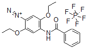CAS#: 15518-68-0, 4-(Benzoylamino)-2,5-diethoxybenzenediazonium hexafluorophosphate