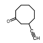 CAS 登录号：155222-55-2， 3-乙炔基环辛烷-1-酮