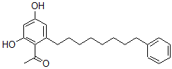 CAS 登录号：155233-37-7， 1-[2,4-二羟基-6-(8-苯基辛基)苯基]乙酮
