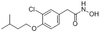 CAS 登录号：15560-63-1， 2-[3-氯-4-(异戊氧基)苯基]乙酰氧肟酸