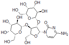 CAS#: 155603-73-9, 4-Amino-1-[(2R,3S,4R,5R)-5-(Hydroxymethyl)-3,4-Bis[[(2S,3R,4S,5R,6R)-3,4,5-Trihydroxy-6-(Hydroxymethyl)Oxan-2-Yl]Oxy]Oxolan-2-Yl]Pyrimidin-2-One
