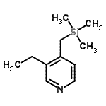 CAS 登录号：155620-77-2， 3-乙基-4-[(三甲基硅烷基)甲基]吡啶