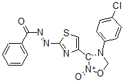 CAS#: 155811-89-5, N-[[4-[4-(4-Chlorophenyl)-2-Oxido-5H-1,2,4-Oxadiazol-2-Ium-3-Yl]-1,3-Thiazol-2-Yl]Imino]Benzamide