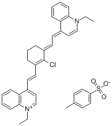 CAS#: 155998-77-9, 4-[(E)-2-(2-Chloro-3-((E)-2-[1-Ethyl-4(1H)-Quinolinylidene]Ethylidene)-1-Cyclohexen-1-Yl)Ethenyl]-1-Ethylquinolinium 4-Methylbenzenesulfonate