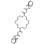 CAS#: 156210-12-7, 3,3'-(1,4,10,13-Tetraoxa-7,16-Diazacyclooctadecane-7,16-Diyl)Bis[N-(Adamantan-1-Yl)-3-Oxopropanamide]