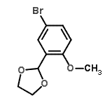 CAS#: 156603-10-0, 2-(5-Bromo-2-Methoxyphenyl)-1,3-Dioxolane
