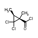 CAS#: 156605-13-9, (1S,3S)-2,2-Dichloro-1,3-Dimethylcyclopropanecarbonyl Chloride