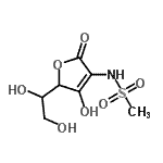 CAS#: 156862-01-0, N-[5-(1,2-Dihydroxyethyl)-4-Hydroxy-2-Oxo-2,5-Dihydro-3-Furanyl]Methanesulfonamide