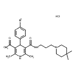 CAS#: 157066-76-7, Methyl 5-{[3-(4,4-Diphenyl-1-Piperidinyl)Propyl]Carbamoyl}-2,6-Dimethyl-4-(4-Nitrophenyl)-1,4-Dihydro-3-Pyridinecarboxylate Hydrochloride (1:1)