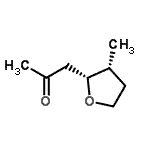 CAS 登录号：157427-26-4， 1-[(2R,3R)-3-甲基四氢-2-呋喃基]丙酮