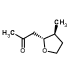 CAS 登录号：157427-27-5， 1-[(2R,3S)-3-甲基四氢-2-呋喃基]丙酮