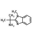 CAS 登录号：157763-26-3， 2-(1-甲基-1H-苯并咪唑-2-基)-2-丙胺