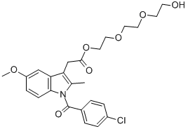 CAS#: 157769-09-0, 2-[2-(2-Hydroxyethoxy)Ethoxy]Ethyl 2-[1-(4-Chlorobenzoyl)-5-Methoxy-2-Methylindol-3-Yl]Acetate
