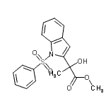 CAS#: 157873-95-5, Methyl 2-Hydroxy-2-[1-(Phenylsulfonyl)-1H-Indol-2-Yl]Propanoate