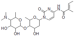 CAS#: 157878-05-2, (E)-N-[1-[5-(5-Dimethylamino-3,4-Dihydroxy-6-Methyloxan-2-Yl)Oxy-4-Hydroxy-6-Methyloxan-2-Yl]-2-Oxopyrimidin-4-Yl]-2-Methylbut-2-Enamide