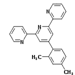 CAS 登录号：158014-69-8， 4'-(2,4-二甲基苯基)-2,2':6',2''-三联吡啶
