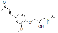 CAS#: 158102-53-5, (E)-4-[4-[2-Hydroxy-3-(Propan-2-Ylamino)Propoxy]-3-Methoxyphenyl]But-3-En-2-One