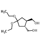 CAS 登录号：158214-38-1， [(1R,2R)-4,4-二乙氧基-1,2-环戊烷二基]二甲醇