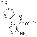 CAS 登录号：15854-11-2， 2-氨基-4-(4-甲氧基苯基)-3-噻吩羧酸乙酯