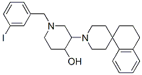 CAS 登录号：158628-72-9， (3R,4R)-1-[(3-碘苯基)甲基]-3-螺[2,3-二氢-1H-萘-4,4'-哌啶]-1'-基哌啶-4-醇