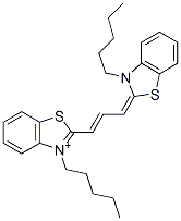 CAS#: 159021-02-0, 3-Pentyl-2-[(1E,3E,5E,7Z)-7-(3-Pentyl-1,3-Benzothiazol-2-Ylidene)Hepta-1,3,5-Trienyl]-1,3-Benzothiazol-3-Ium Iodide