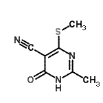 CAS#: 15908-63-1, 4-Hydroxy-2-Methyl-6-(Methylsulfanyl)-5-Pyrimidinecarbonitrile