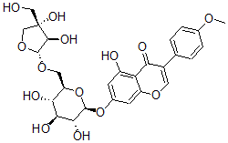 CAS#: 15914-68-8, 7-[(2-O-D-Apio-beta-D-Furanosyl-beta-D-Glucopyranosyl)Oxy]-5-Hydroxy-3-(4-Methoxyphenyl)-4H-1-Benzopyran-4-One