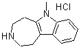 CAS#: 15923-78-1, 6-Methyl-1,2,3,4,5,6-Hexahydroazepino[4,5-b]Indole Hydrochloride (1:1)