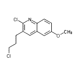 CAS#: 159383-57-0, 2-Chloro-3-(3-Chloropropyl)-6-Methoxyquinoline