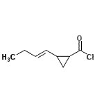 CAS#: 159468-64-1, 2-[(1E)-1-Buten-1-Yl]Cyclopropanecarbonyl Chloride