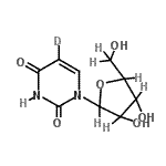 CAS#: 159496-16-9, 1-(<Sup>13</Sup>C<Sub>5</Sub>)Pentofuranosyl-2,4(1H,3H)-(5-<Sup>2</Sup>H)Pyrimidinedione