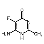 CAS 登录号：1597-38-2， 6-氨基-5-氟-2-甲基-4(1H)-嘧啶酮