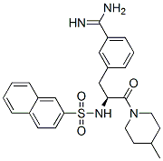 CAS 登录号：159702-07-5， 3-[(2S)-3-(4-甲基哌啶-1-基)-2-(萘-2-基磺酰基氨基)-3-氧代丙基]苯甲脒