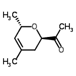 CAS 登录号：159849-63-5， 1-[(2R,6S)-4,6-二甲基-3,6-二氢-2H-吡喃-2-基]乙酮