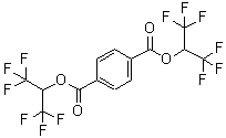 CAS 登录号：159852-53-6， 二(1,1,1,3,3,3-六氟-2-丙基)对苯二甲酸酯