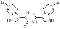 CAS#: 160098-92-0, 3,6-Bis(6-Bromo-1H-Indol-3-Yl)-5,6-Dihydro-1H-Pyrazin-2-One