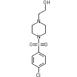 CAS#: 16017-65-5, 2-{4-[(4-Chlorophenyl)Sulfonyl]-1-Piperazinyl}Ethanol