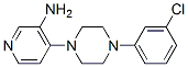 CAS 登录号:16019-53-7, 1-(3-氨基-4-吡啶基)-4-(M-氯苯基)哌嗪
