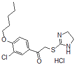 CAS 登录号:160518-37-6, 1-(3-氯-4-戊氧基苯基)-2-(4,5-二氢-1H-咪唑-2-基硫基)乙酮盐酸盐