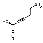 CAS 登录号：160754-12-1， (2S)-2-羟基庚-3-炔腈