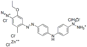 CAS 登录号:16103-04-1, 6-(4-(4-偶氮基苯胺基)苯基偶氮)-4-乙氧基甲苯-3-重氮氯化锌