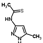 CAS 登录号：161153-68-0， N-(5-甲基-1H-吡唑-3-基)硫代乙酰胺