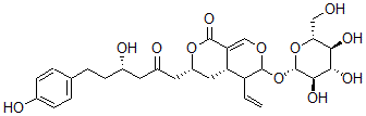 CAS#: 161161-66-6, (3R,4aS)-5-Ethenyl-3-[(4S)-4-Hydroxy-6-(4-Hydroxyphenyl)-2-Oxohexyl]-6-[(2S,3R,4S,5S,6R)-3,4,5-Trihydroxy-6-(Hydroxymethyl)Oxan-2-Yl]Oxy-4,4A,5,6-Tetrahydro-3H-Pyrano[5,4-c]Pyran-1-One