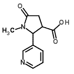 CAS#: 161171-06-8, 1-Methyl-5-Oxo-2-(3-Pyridinyl)-3-Pyrrolidinecarboxylic Acid